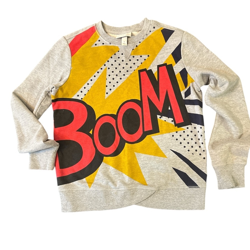 3.1 Phillip Lim Gray and Yellow Graphic Sweater - Picture 4 of 9